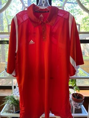 Men’s Adidas Team Performance Training Core Performance Bright Orange Polo Shirt